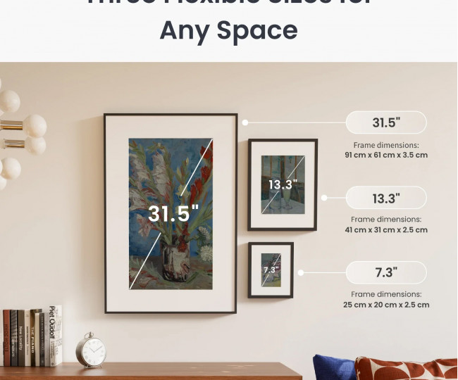 Смарт-пристрій у вигляді рамки для цифрового мистецтва SwitchBot AI Art Frame (Size 7.3)